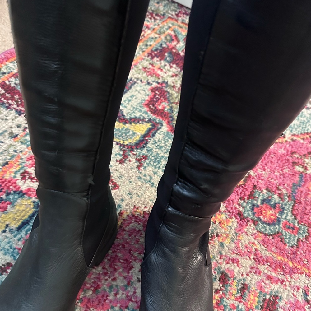 Fendi black leather stretch boots, size 8.5 (eur. 38.5) - Picture 7 of 8